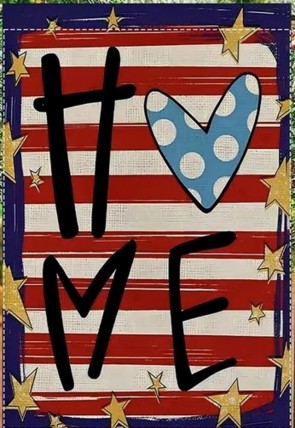 7XM1252XK7 American HOME Patriotic Garden Flag double sided 7XM1252XK7 American HOME Patriotic Garden Flag double sided