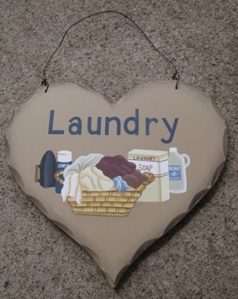 HP18 - Laundry wood heart 