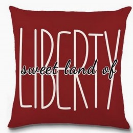 6VM69529Q5 Liberty Sweet land of Patriotic Pillow(no insert just pillow cover)