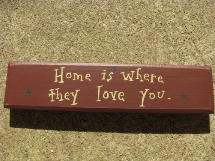  m9902h Home is where they love you wood block