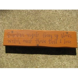 m9903G- Guardian angels from up above, watch over the ones that I love Wood Block m9903G- Guardian angels from up above, watch over the ones that I love Wood Block