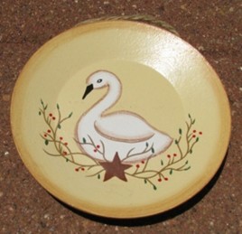 Primitive Wood Mini Swan Plate mini2 