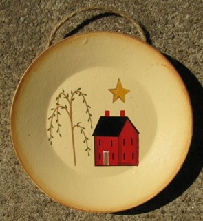 mini 5 - Mini wood SaltBox House Plate 