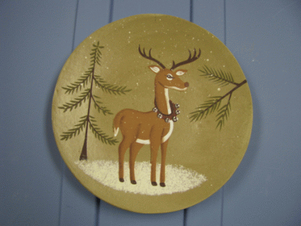NEW-5 Deer Wood Plate NEW-5 Deer Wood Plate