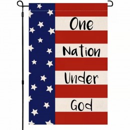 XX1286669 One Nation Under God Double-Sided Garden Flag