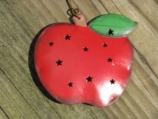  3DPunched Tin OR319 Apple Ornament