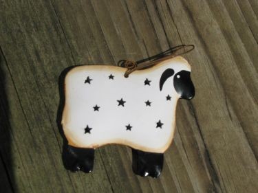 OR324- Sheep tin punched ornament OR324- Sheep tin punched ornament