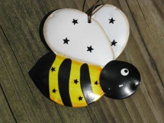 OR326 - Bee Tin Punched Ornament OR326 - Bee Tin Punched Ornament