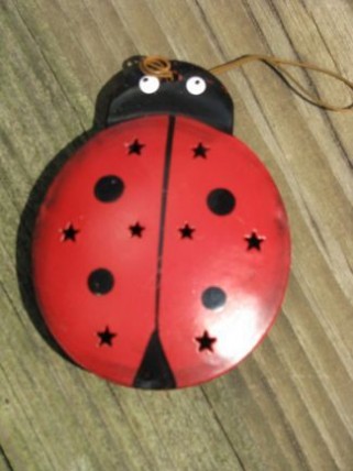 OR328- Ladybug Metal Christmas Ornament OR328- Ladybug Metal Christmas Ornament
