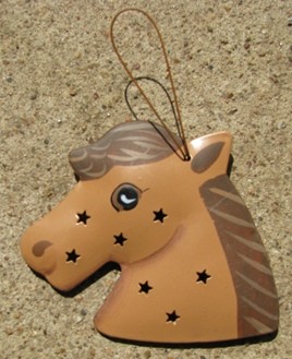 or333 - Horse Metal 3d Tin Punched 