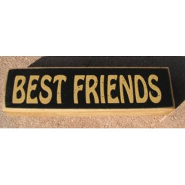 pb6122B - Best Friends wood block 