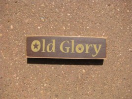 PBW961R - Old Glory wood block 