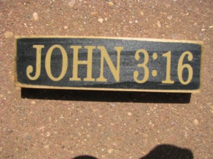 PBW975B - John 3:16 wood block PBW975B - John 3:16 wood block