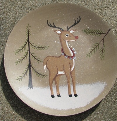 Wood Plate PLATE 3 - Deer Wood Plate PLATE 3 - Deer