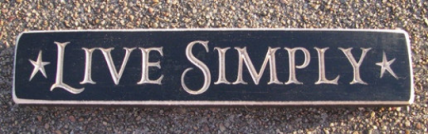 Primitive Engraved Wood Block Live Simply  