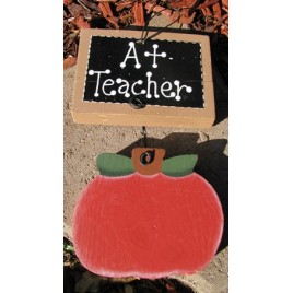TE305 - A+ Teacher Apple Sign TE305 - A+ Teacher Apple Sign