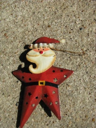  OR-350 Santa metal ornament 