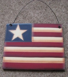 WD1155 - Patriotic Wood Flag 