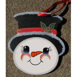 1159 - Snowman Face Wood Christmas ornament 1159 - Snowman Face Wood Christmas ornament