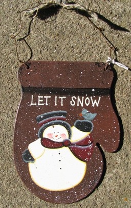 1166 - Tin Let It Snow Mitten  1166 - Tin Let It Snow Mitten