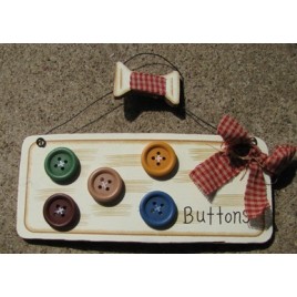 WD1231 - Buttons wood sign 