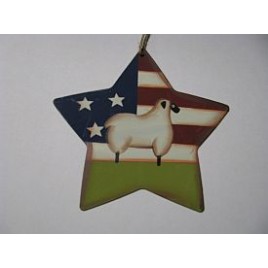 WD1381 - America Sheep Metal Star 