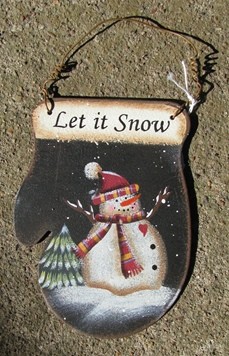 1395 - Tin Let It Snow Mitten 1395 - Tin Let It Snow Mitten