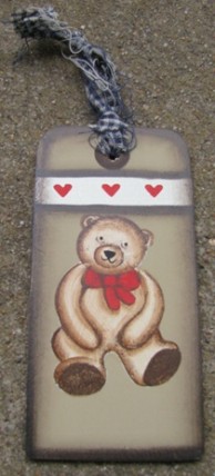 WD1462 - Teddy Bear Wood Gift Tag WD1462 - Teddy Bear Wood Gift Tag