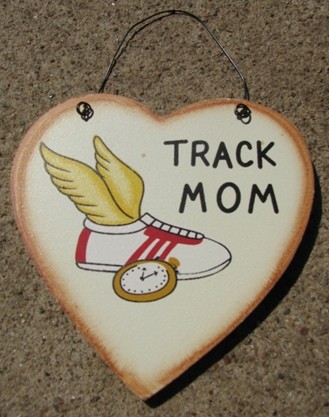 WD1900F - Track Mom wood heart WD1900F - Track Mom wood heart