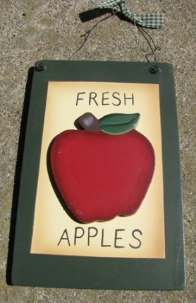 Country Apple Plaque WD2021A - Fresh Apples Country Apple Plaque WD2021A - Fresh Apples