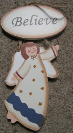 Believe Angel wd209 - Hangs by Jute 