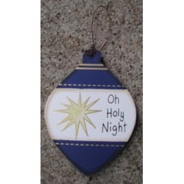  Wood Christmas Ornament WD856 - Oh Holy Night 