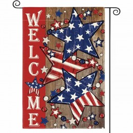 TP2162694 Welcome American Stars And Stripes garden flag double sided