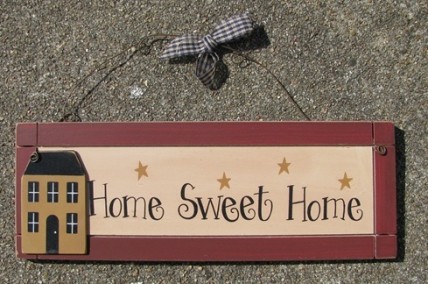Primitive wood sign wp2014 home sweet home Primitive wood sign wp2014 home sweet home