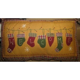 Christmas Decor XF1136 - Welcome Stocking Pillow 